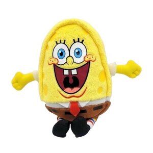 Nickelodeon Spongebob Squarepants Plush Yellow 8" Oval Shaped Floppy Legs Laugh